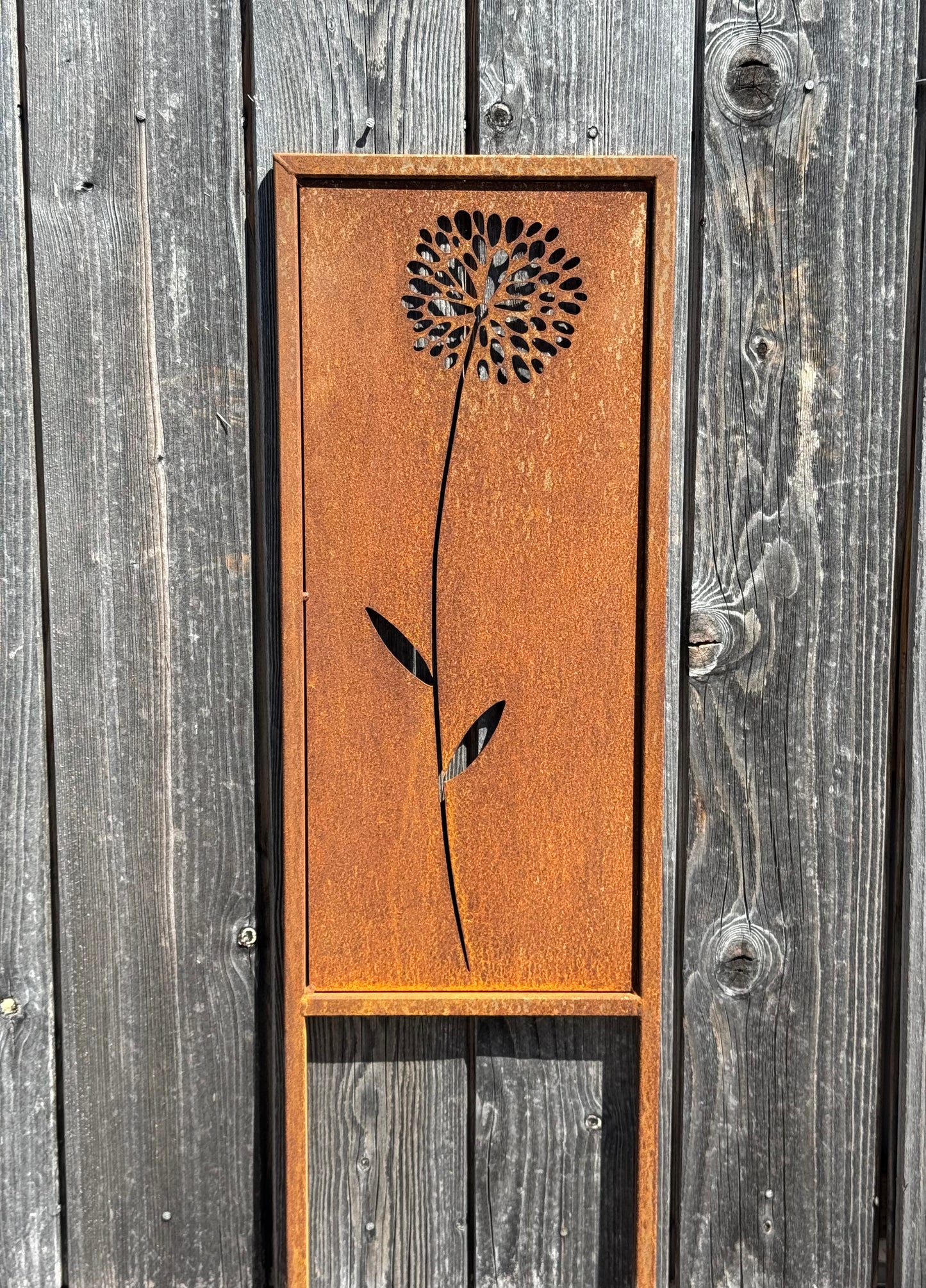 Gartenschild Räphus Blume