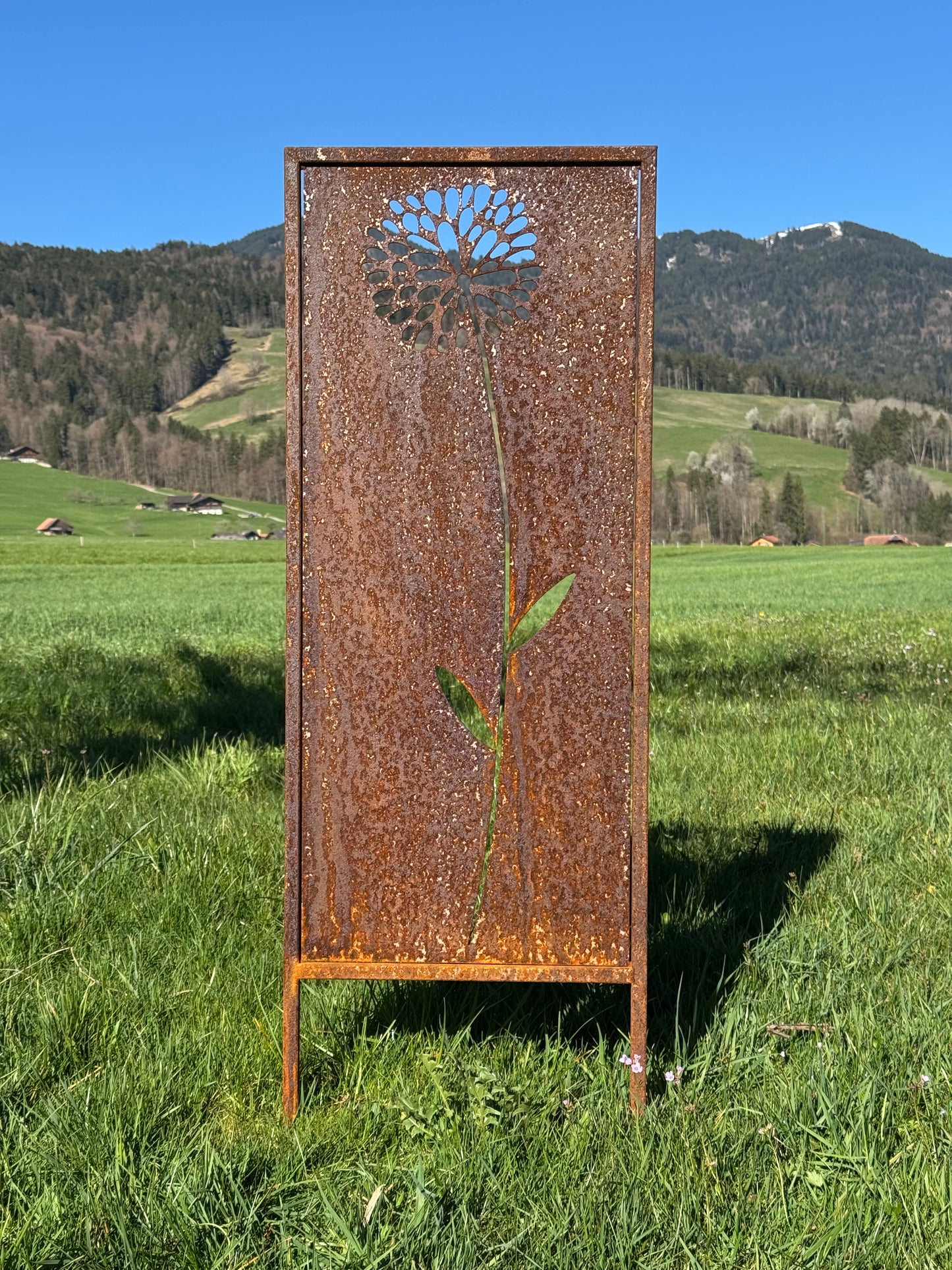 Gartenschild Räphus Blume gross
