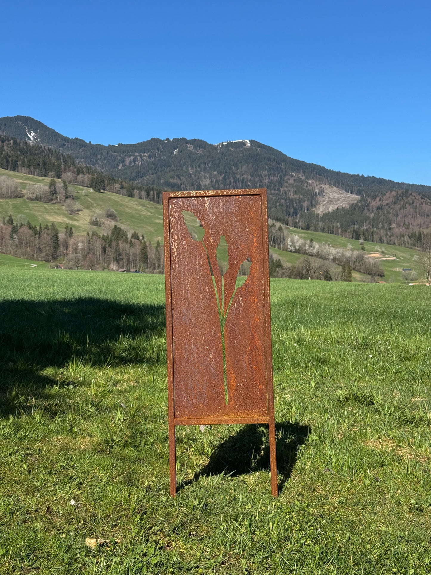 Gartenschild Schilf klein