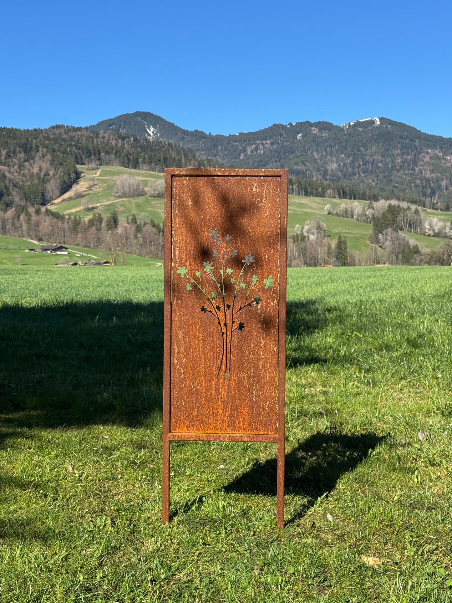 Gartenschild Bluemestrüssli klein