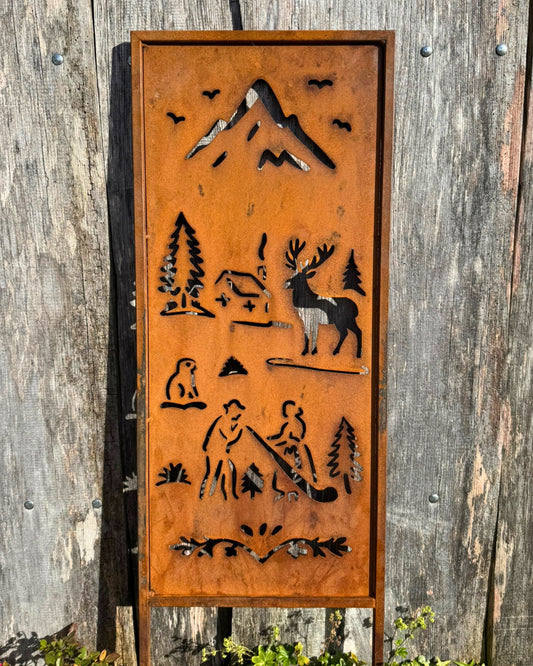 Gartenschild Alphorn