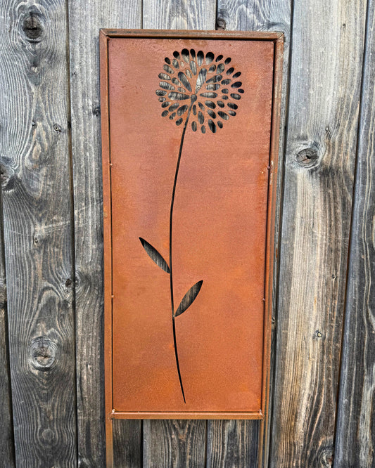 Gartenschild Räphus Blume